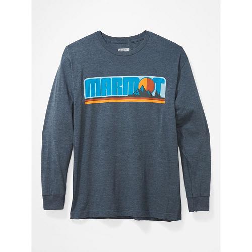 Marmot Montane Clothes - Mens T-Shirts Navy CA3849652 Canada